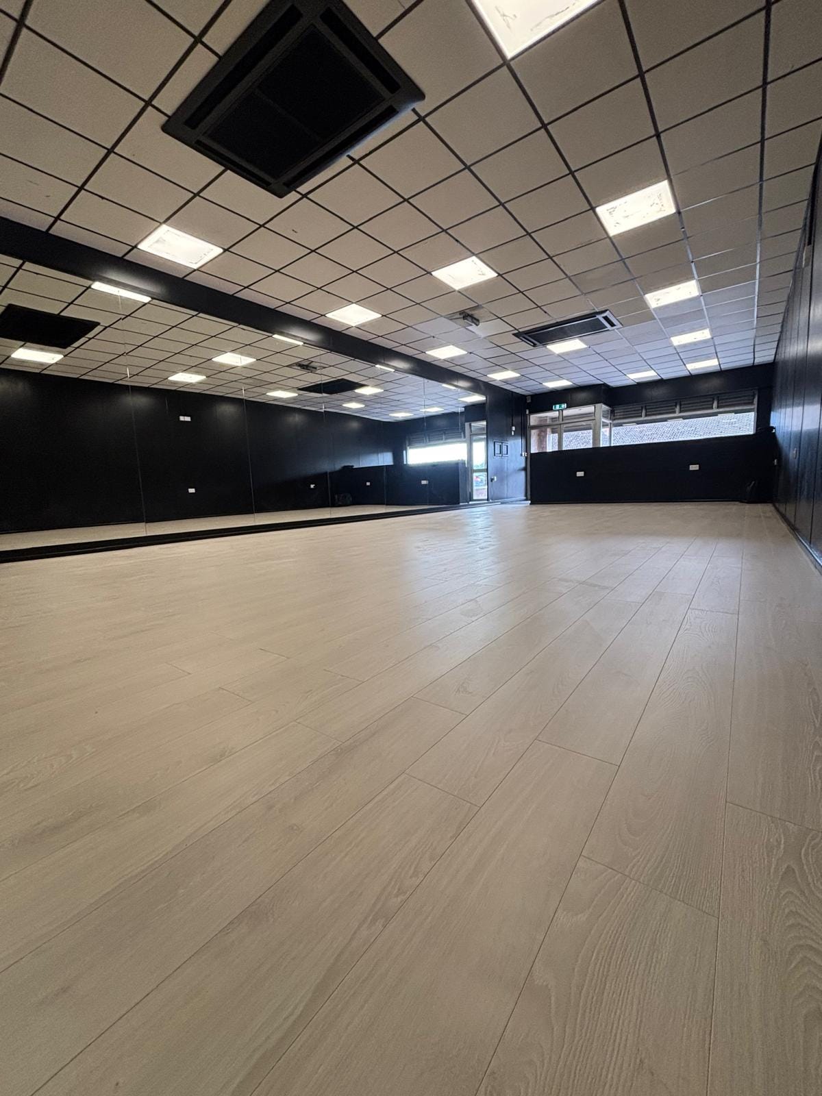 Mirrored dance studio available for hire at RFTS
